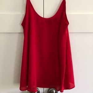 Red, Green and Blue Chiffon Tanks
